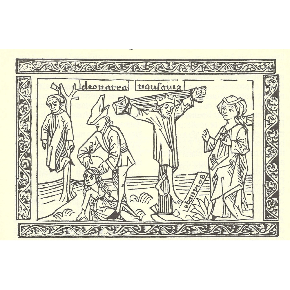 Libro Mujeres Ilustres-Boccaccio-Hurus- Incunables Libros Antiguos-libro facsimil-Vicent Garcia Editores-7 Olimpia madre de Alexandro